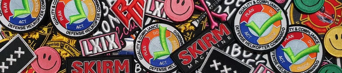 banner 3d borduren puff emblemen badges patches laten maken