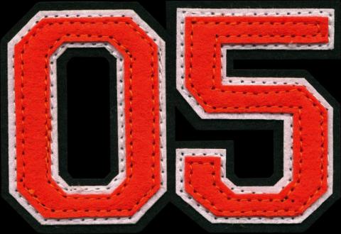 badstof vilt varsity letters emblemen 15