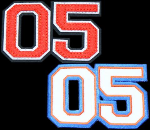 badstof vilt varsity letters emblemen 6