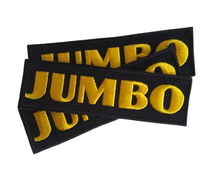 emblemen laten maken bedrijf logo patches badges bestellen borduren hallo jumbo